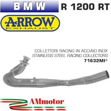 Bmw R 1200 RT 14 - 2016 Arrow Tubo Elimina Kat Catalizzatore Moto Collettori Di Scarico In Acciaio