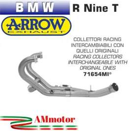 Bmw R Nine T 14 - 2019 Arrow Tubo Elimina Kat Catalizzatore Moto Collettori Di Scarico