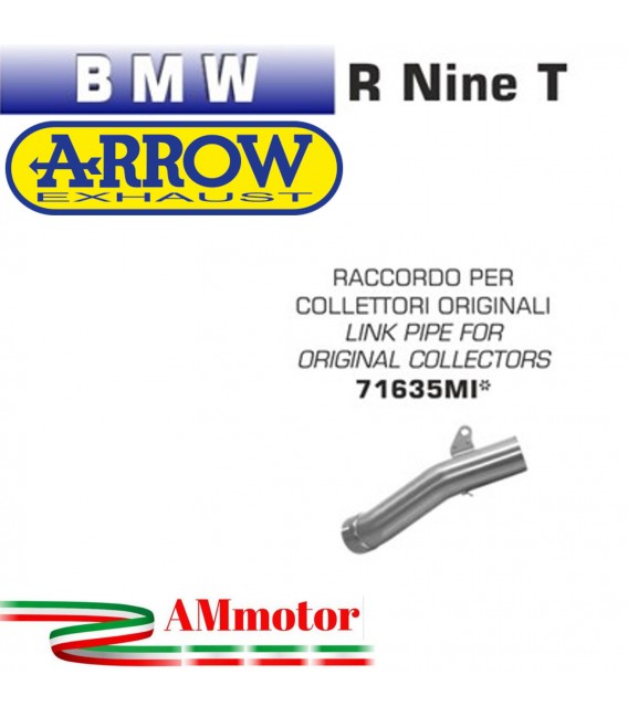 Raccordo Centrale Bmw R Nine T 14 - 2019 Per Scarico Moto Arrow
