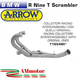Bmw R Nine T Scrambler 16 - 2019 Arrow Tubo Elimina Kat Catalizzatore Moto Collettori Di Scarico