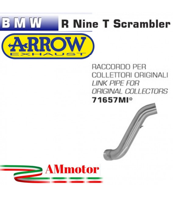 Raccordo Centrale Bmw R Nine T Scrambler 16 - 2019 Per Scarico Moto Arrow