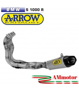 Arrow Bmw S 1000 R 17 - 2020 Kit Completo Competion Con Terminale Works Titanio Carbon Cap