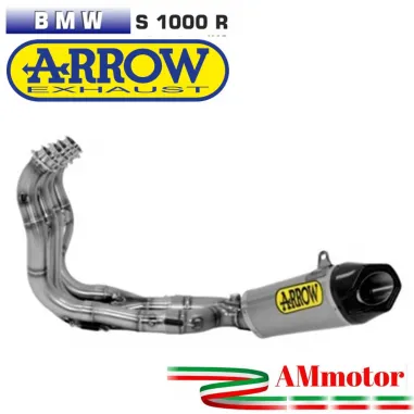 Arrow Bmw S 1000 R 17 - 2020 Kit Completo Competion Con Terminale Works Titanio Carbon Cap