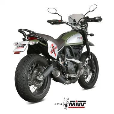 Mivv Ducati Scrambler 800 15 - 2020 Terminale Di Scarico Moto Marmitta Gp Pro Black