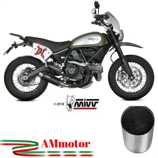 Mivv Ducati Scrambler 800 15 - 2020 Terminale Di Scarico Moto Marmitta Gp Pro Black