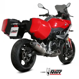 Mivv Bmw F 900 XR Terminale Di Scarico Moto Marmitta Oval Titanio Carbon Cap Omologato 2