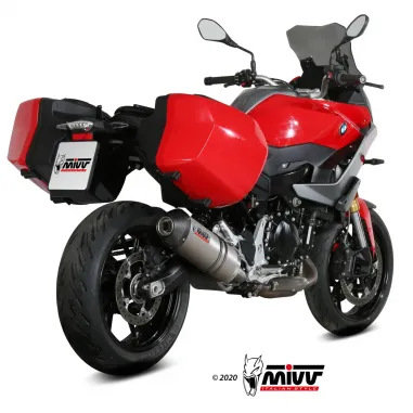 Mivv Bmw F 900 XR Terminale Di Scarico Moto Marmitta Oval Titanio Carbon Cap Omologato