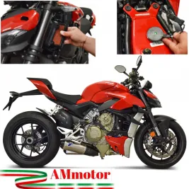 Scarichi Termignoni Ducati Streetfighter V4 Moto Silenziatori In Titanio Racing