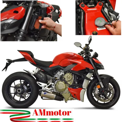 Scarichi Termignoni Ducati Streetfighter V4 Moto Silenziatori In Titanio Racing