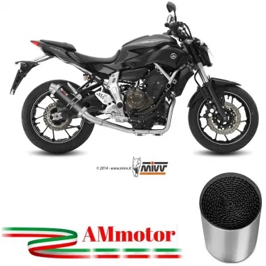 Scarico Completo Mivv Yamaha Mt-07 Terminale Gp Carbonio Moto Alto