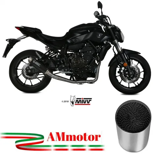 Scarico Completo Mivv Yamaha Mt-07 Terminale Gp Pro Carbonio Moto Alto