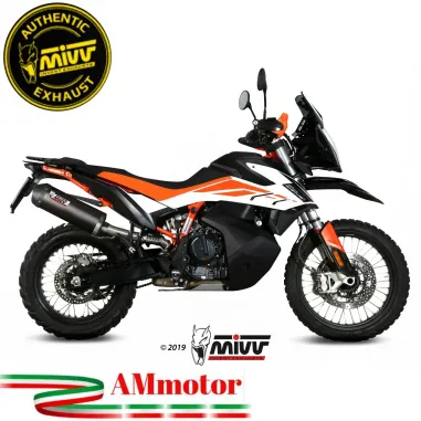 Mivv Ktm 790 Adventure / R Terminale Di Scarico Moto Marmitta Oval Carbonio Cap Omologato