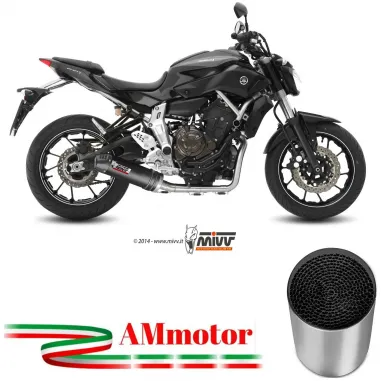 Scarico Completo Mivv Yamaha Mt-07 Terminale Oval Carbon Cap Moto