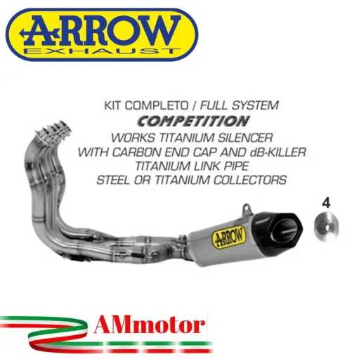 Arrow Bmw S 1000 RR 15 - 2016 Kit Completo Competion Con Terminale Works In Titanio