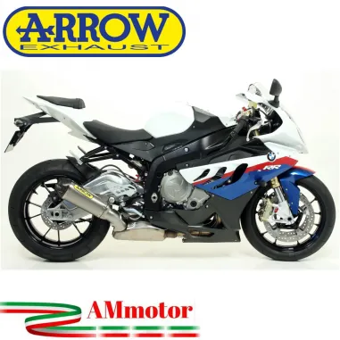 Arrow Bmw S 1000 RR 09 - 2011 Terminale Di Scarico Moto Marmitta Works Titanio Per Collettori Originali Omologato