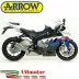 Arrow Bmw S 1000 RR 09 - 2011 Terminale Di Scarico Moto Marmitta Works Titanio Per Collettori Originali Omologato