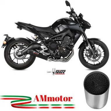 Scarico Completo Mivv Yamaha Mt-09 14 - 2020 Terminale Oval Carbon Cap Moto