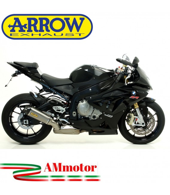 Arrow Bmw S 1000 RR 12 - 2014 Terminale Di Scarico Moto Marmitta Works Titanio Per Collettori Originali Omologato