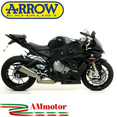 Arrow Bmw S 1000 RR 12 - 2014 Terminale Di Scarico Moto Marmitta Works Titanio Per Collettori Originali Omologato
