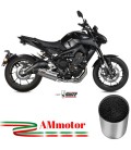 Scarico Completo Mivv Yamaha Mt-09 14 - 2020 Terminale Oval Titanio Carbon Cap Moto