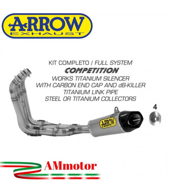 Arrow Bmw S 1000 RR 17 - 2018 Kit Completo Competion Con Terminale Works Collettori Full Titanio