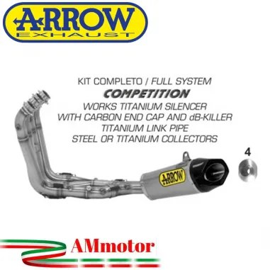 Arrow Bmw S 1000 RR 17 - 2018 Kit Completo Competion Con Terminale Works Collettori Full Titanio