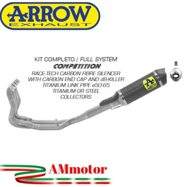Arrow Bmw S 1000 RR 19 - 2024 Kit Completo Competion Con Terminale Race-Tech In Carbonio