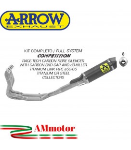 Arrow Bmw S 1000 RR 19 - 2022 Kit Completo Competion Con Terminale Race-Tech In Carbonio Collettori In Titanio