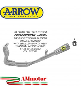 Arrow Bmw S 1000 RR 19 - 2022 Kit Completo Competion Evo Con Terminale Pro-Race In Titanio