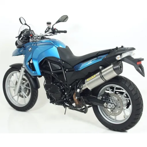 Arrow Bmw F 650 GS 08 - 2012 Terminale Di Scarico Moto Marmitta Maxi Race-Tech Titanio Omologato