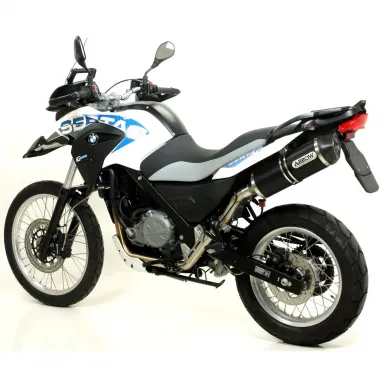 Arrow Bmw G 650 GS Sertao 12 - 2014 Terminale Di Scarico Moto Marmitta Race-Tech Alluminio Dark Omologato