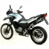 Arrow Bmw G 650 GS Sertao 12 - 2014 Terminale Di Scarico Moto Marmitta Race-Tech Alluminio Dark Omologato