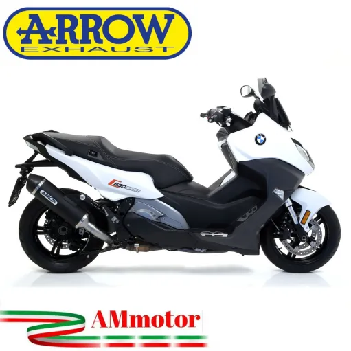 Arrow Bmw C 650 Sport 16 - 2020 Terminale Di Scarico Moto Marmitta Race-Tech Alluminio Dark Omologato