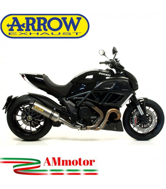 Arrow Ducati Diavel 11 - 2016 Terminale Di Scarico Moto Marmitta Race-Tech Titanio