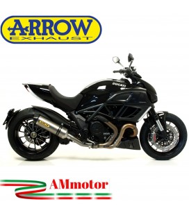 Arrow Ducati Diavel 11 - 2016 Terminale Di Scarico Moto Marmitta Race-Tech Titanio
