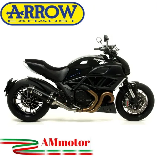 Arrow Ducati Diavel 11 - 2016 Terminale Di Scarico Moto Marmitta Race-Tech Alluminio Dark