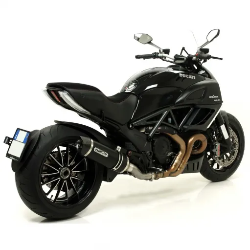 Arrow Ducati Diavel 11 - 2016 Terminale Di Scarico Moto Marmitta Race-Tech Alluminio Dark