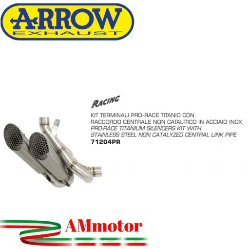 Arrow Ducati XDiavel 16 - 2020 Kit Terminali Pro-Race Titanio Con Raccordo Centrale Racing