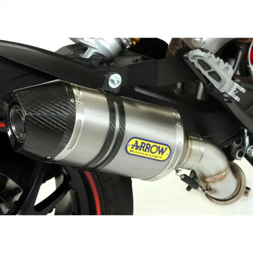 Arrow Ducati Hypermotard / Hyperstrada 821 13 - 2015 Terminale Di Scarico Moto Marmitta Race-Tech Titanio