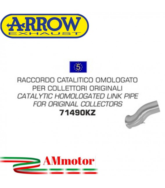 Raccordo Catalitico Ducati Hypermotard / Hyperstrada 821 13 - 2015 Arrow Moto Per Collettori Omologato
