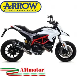 Arrow Ducati Hypermotard / Hyperstrada 939 16 - 2018 Terminale Di Scarico Moto Marmitta Race-Tech Alluminio Dark