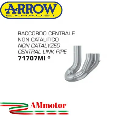 Raccordo Centrale Ducati Hypermotard 950 / 950 SP 19 - 2021 Arrow Moto Elimina Catalizzatore Racing