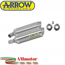 Arrow Ducati Monster 696 08 - 2014 Terminali Di Scarico Moto Marmitte Thunder Alluminio