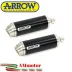 Arrow Ducati Monster 696 08 - 2014 Terminali Di Scarico Moto Marmitte Thunder Alluminio Dark