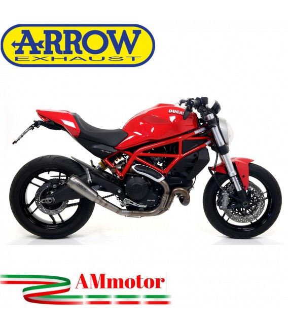 Arrow Ducati Monster 797 17 - 2018 Terminale Di Scarico Moto Marmitta Pro-Race Titanio Racing