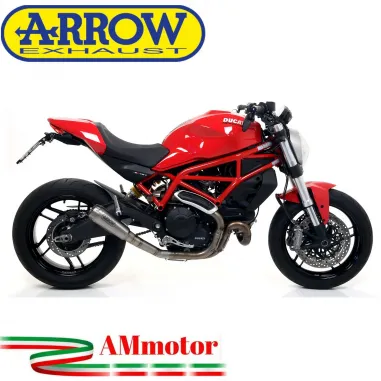 Arrow Ducati Monster 797 17 - 2018 Terminale Di Scarico Moto Marmitta Pro-Race Titanio Racing