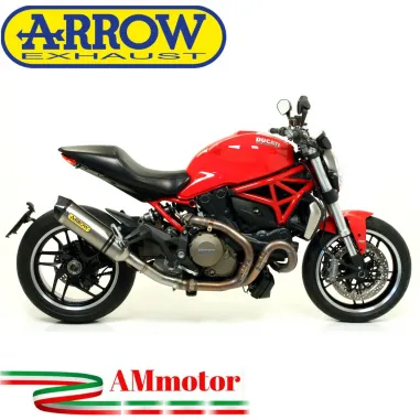 Arrow Ducati Monster 1200 14 - 2015 Terminale Di Scarico Moto Marmitta Race-Tech Titanio