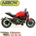 Arrow Ducati Monster 1200 14 - 2015 Terminale Di Scarico Moto Marmitta Race-Tech Titanio