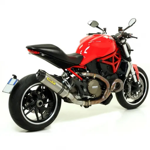 Arrow Ducati Monster 1200 14 - 2015 Terminale Di Scarico Moto Marmitta Race-Tech Titanio