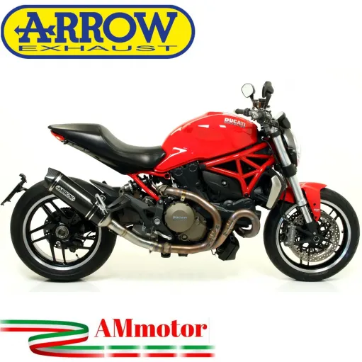 Arrow Ducati Monster 1200 14 - 2015 Terminale Di Scarico Moto Marmitta Race-Tech Carbonio